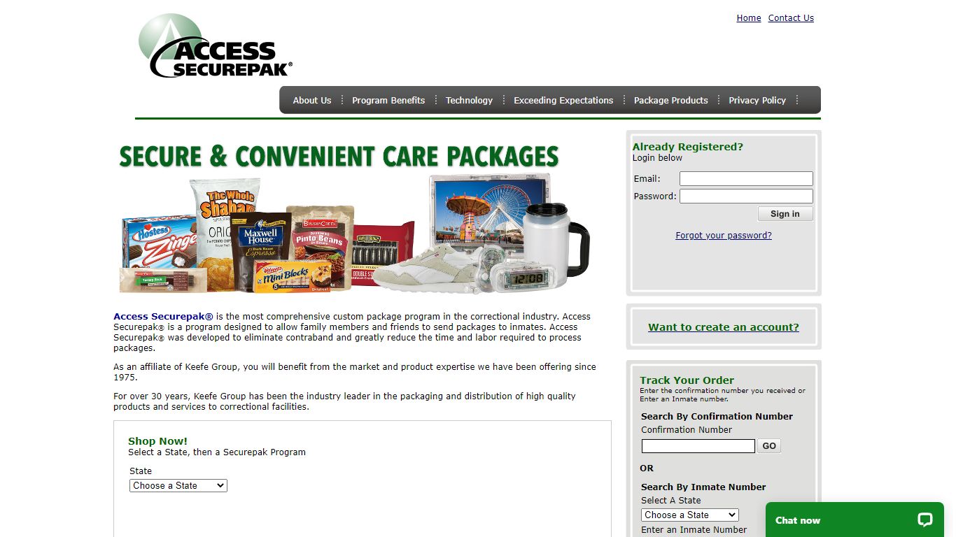 Access Securepak - Escambia County Package Program - FL - FAQ's